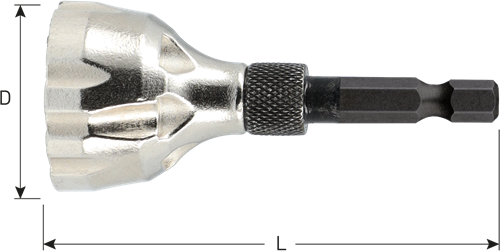 Rotec 450.1095 hm ébavureur à extrémité filetée - 450.1095