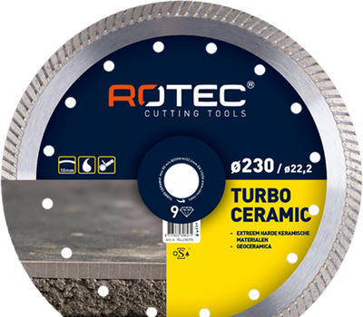 Rotec 704.2303ts turbo céramique', ø230x22,2mm - 704.2303ts