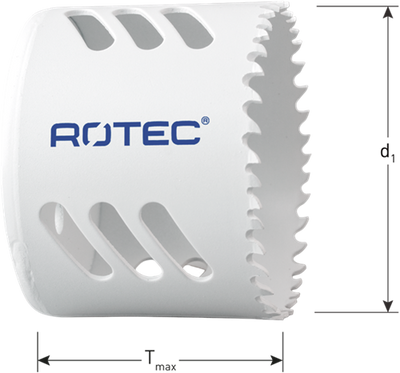 Scie cloche Rotec bim-co8 | dents normales | tmax=48 | ø114 - 533.0114