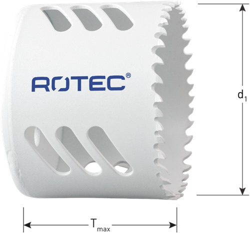 Scie cloche Rotec bim-co8 | dents normales | tmax=48 | ø114 - 533.0114