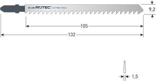 Scie sauteuse Rotec | dc230 | 2 pièces - 520.0232