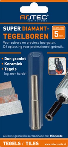 Rotec diamant - foret à carrelage 6,0 mm - 7580600 - 758.0600