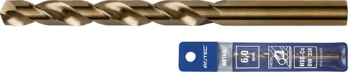 Rotec hss-co5 foret hélicoïdal din 338 cobalt pointe fendue 6,8 mm (étui) - 111.0680e