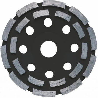 Rotec meule boisseau ligne noire double rangée 125 22.23 - 7511253 - 751.1253