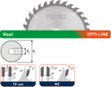 Lame de scie circulaire Rotec opti-line hm pour machines portatives | ø160x2,2x20 | z=48 | tf-uni - 553.0132 - afbeelding 2