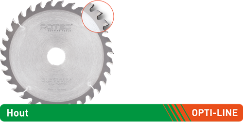 Lame de scie circulaire Rotec opti-line hm pour machines portatives | ø160x2,2x20 | z=48 | tf-uni - 553.0132