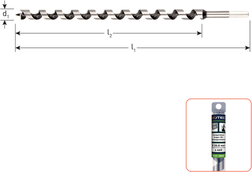 Perceuse à tuyau Rotec silver-line | ø5x155x230 - 240.0500