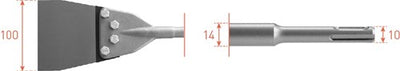 Rotec jeu de rechange burin spatule sds+ - 2150066