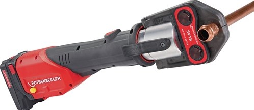 Machine à presser sans fil Rothenberger | 12-110 mm, 4ah + 2ah | avec batterie et chargeur boîtier en plastique | 1 pièce - 1000001923 1000001923