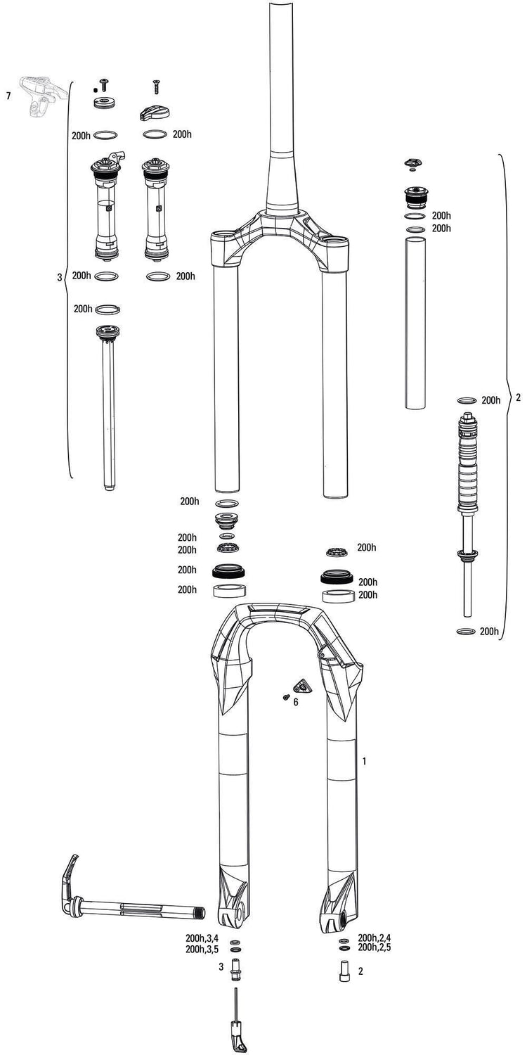 Rockshox sus.f.Fork RS Judy Gold RL 120 mm noir
