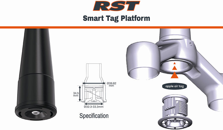 Adaptateur de fourche Rst Smart Tag pour Apple Air Tag