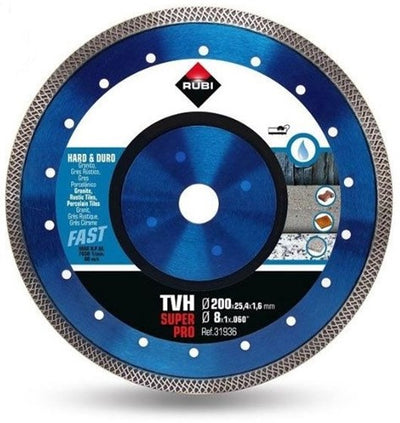 Lame de scie diamantée Rubi turbo viper tvh 200 x 25,4 mm - disque diamanté