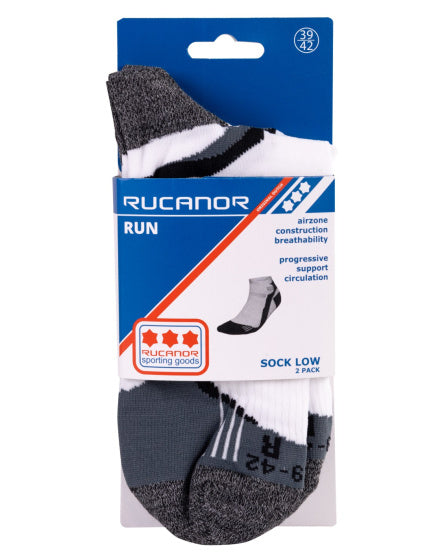 Rucanor Running Choques courts 2 pack White Grey Taille 43-46