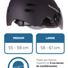 Rucanor Urban Sprint Scooting Bicycle Casor Visor NT8776 Black Taille 58-61 cm (L)
