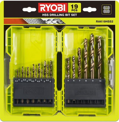Ryobi rak19hss2 | Jeu de forets HSS 19 pièces - 5132004390 - 5132004390