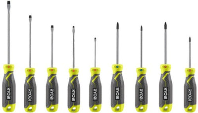 Ryobi rhsds9pc | jeu de tournevis magnétiques 9 pièces - 5132006047