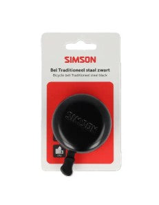 Cloche Simson traditionnelle en acier noir