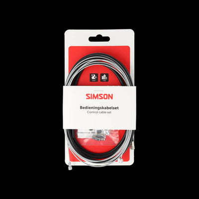 Jeu de câbles de frein Simson complet universel noir