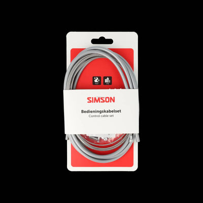 Jeu de câbles de frein Simson complet universel gris inox