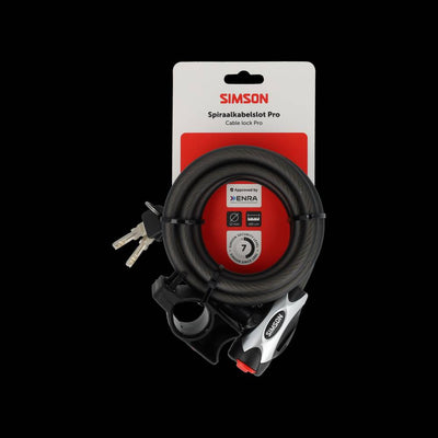 Câble antivol spirale Simson pro taille xxl 12mm x 180cm