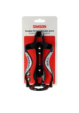 Bouteille et porte-bouteille Simson double fit noir brillant