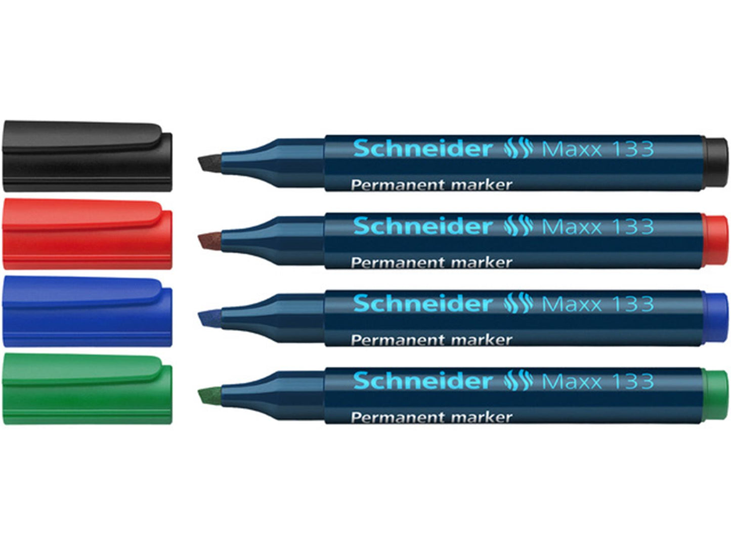 Schneider marqueur permanent burin 4 pièces
