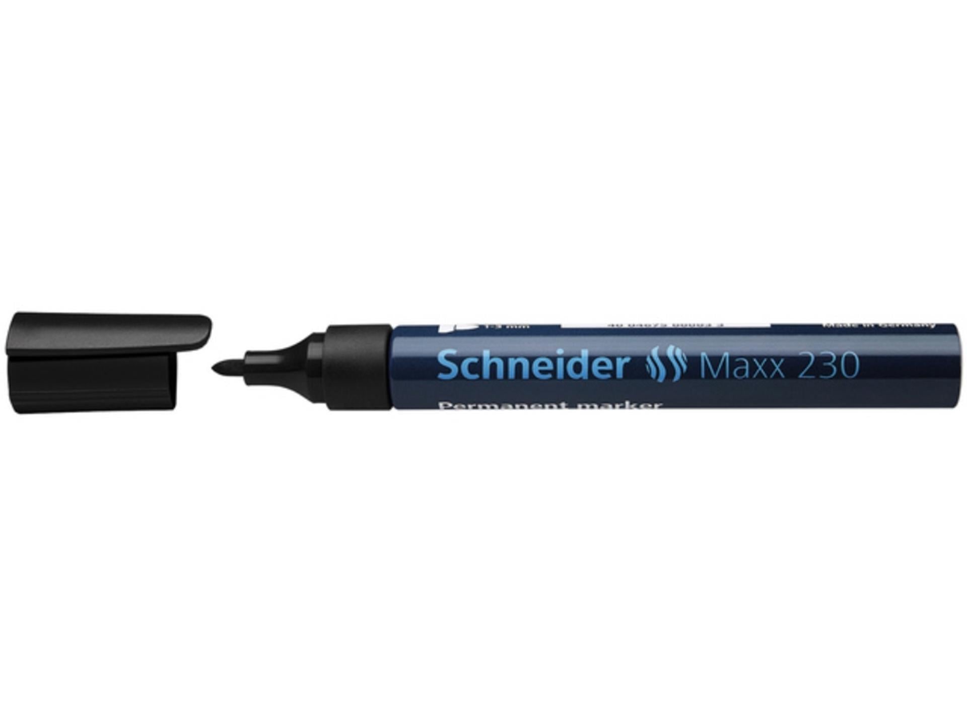 Schneider marqueur permanent 230 rond noir 10 pcs