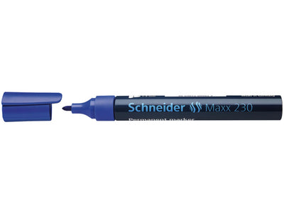 Schneider marqueur permanent 230 rond bleu 10 pcs