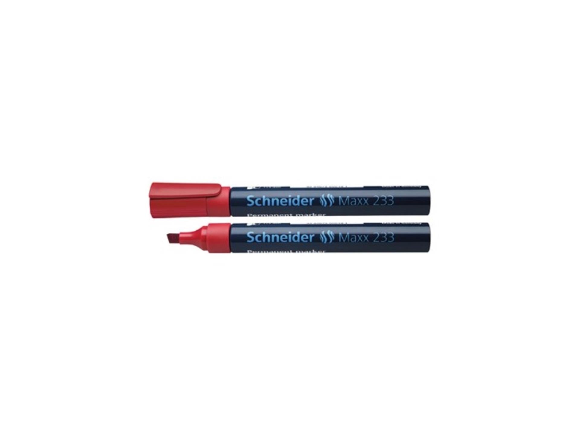 Schneider marqueur permanent 233 burin rouge 10 pcs