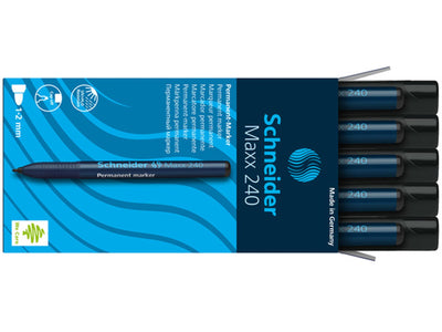 Schneider marqueur permanent 240 rond noir 10 pcs