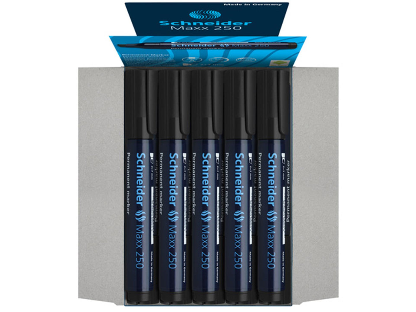 Schneider marqueur permanent 250 burin noir 10 pcs