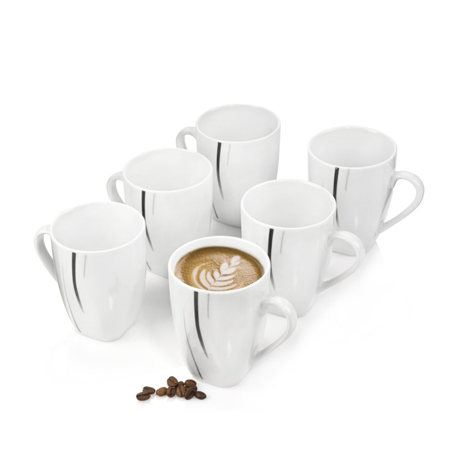 Sänger tasse à café bilgola lignes noires 6 pièces