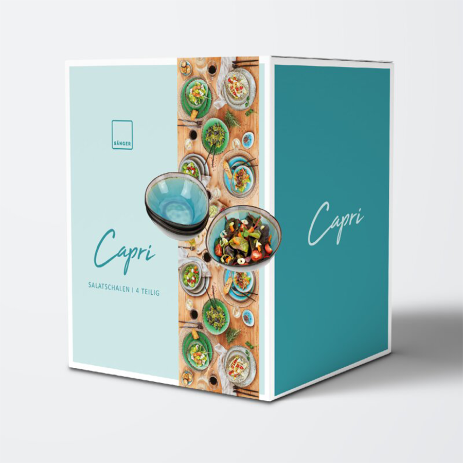Sänger saladier capri bleu 4 pièces