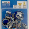 Con:p jeu d'anneaux de tension (mélange 10 pièces) acier inoxydable - sa166
