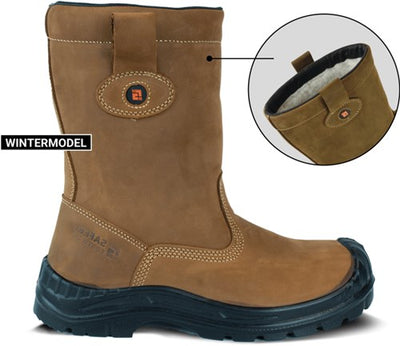 Safeet lucca bottes de travail doublées s3 | marron | taille 45 - 8719388022345