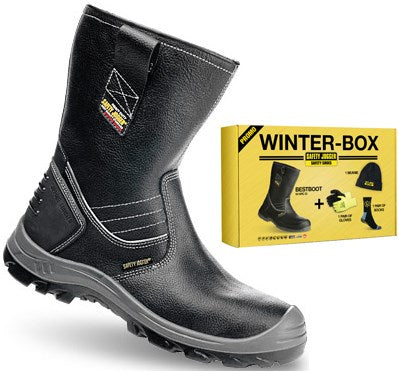 Boîte d'hiver Ty Safe Jogger | botte de sécurité bestboot + chaussettes + gants + chapeau | noir | taille 43 - si9700430