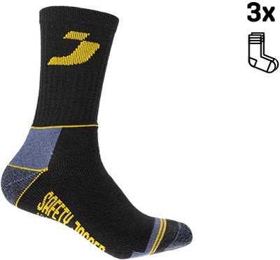 Ty safe jogger sj chaussettes 3-pack 77.5157.500 noir gris - taille 39-42 - 00.118.014.39