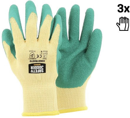 Gants de jogging Ty Safe Constructo 3243x | vert jaune | taille 11 - 00.118.101.11