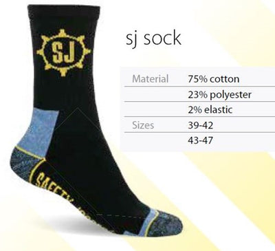 Ty safe jogger sj chaussettes 3-pack 77.5157.500 noir gris - taille 43-47 - 00.118.014.43