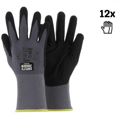 Gants de sécurité Ty Safe Jogger avec une dextérité maximale | 12 pièces | noir | taille 11 - allf06011