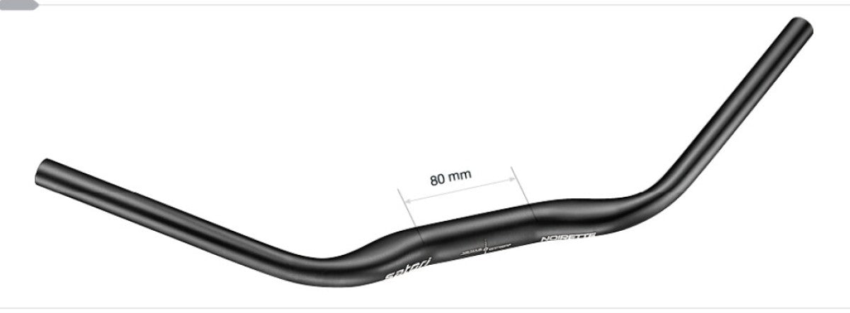 Satori Noirette de direction Bend 31,8 mm noir mat 630 mm (vélo électrique)