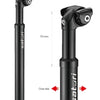 Suspension tige de selle Satori Elegance LT Ø27.2mm 350mm - noir mat