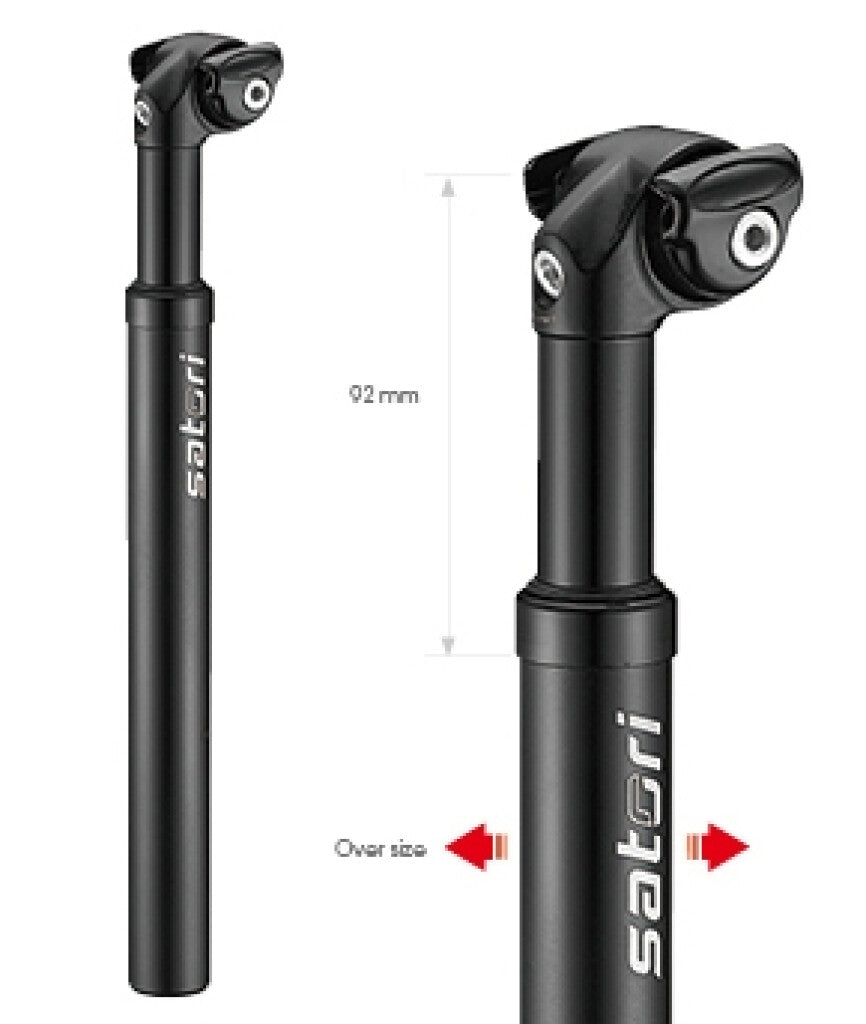 Suspension tige de selle Satori Elegance LT Ø27.2mm 350mm - noir mat
