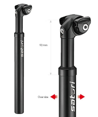 Suspension tige de selle Satori Elegance LT Ø27.2mm 350mm - noir mat
