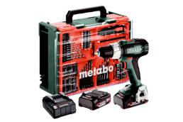 Perceuse à percussion/tournevis sans fil Metabo SB 18 L | atelier mobile | 18v | y compris batteries et chargeur + 78 pcs accessoires - 614053710