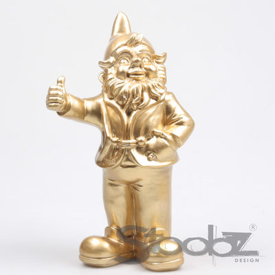 Stoobz design stoobz gnome pouces vers le haut or 31cm