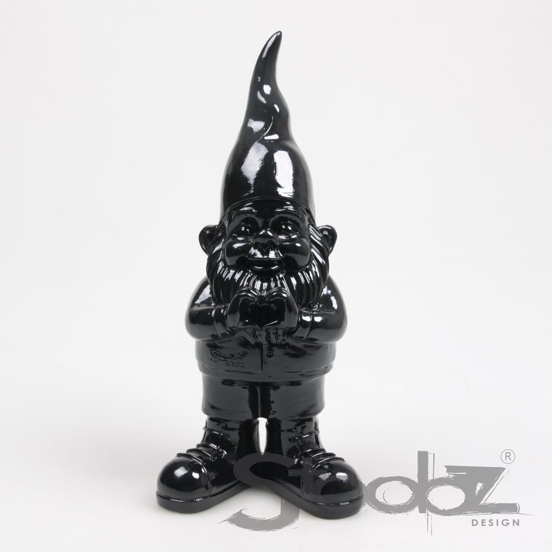 Stoobz coeur de gnome noir 29,5cm