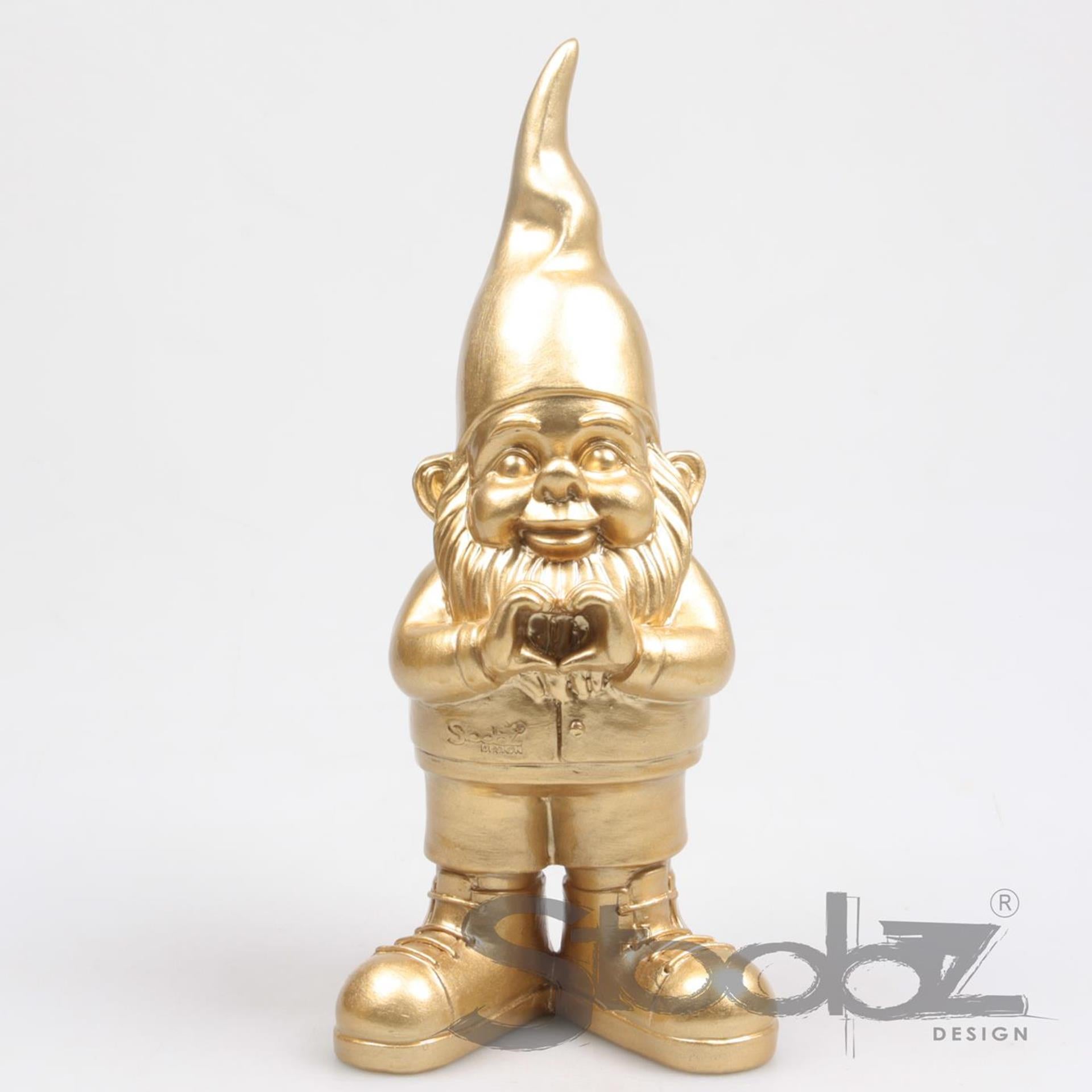Stoobz coeur de gnome doré 29,5cm