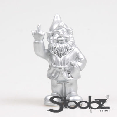 Stoobz design stoobz gnome f*ck you silver 10cm