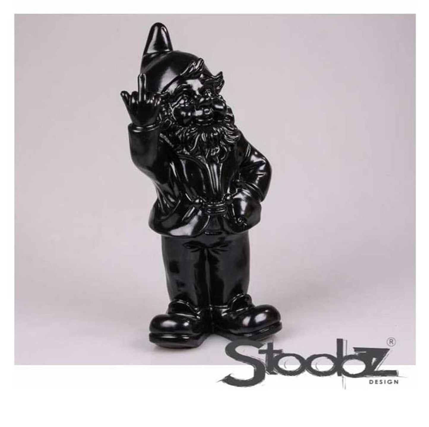 Stoobz design stoobz gnome va te faire foutre noir 10cm